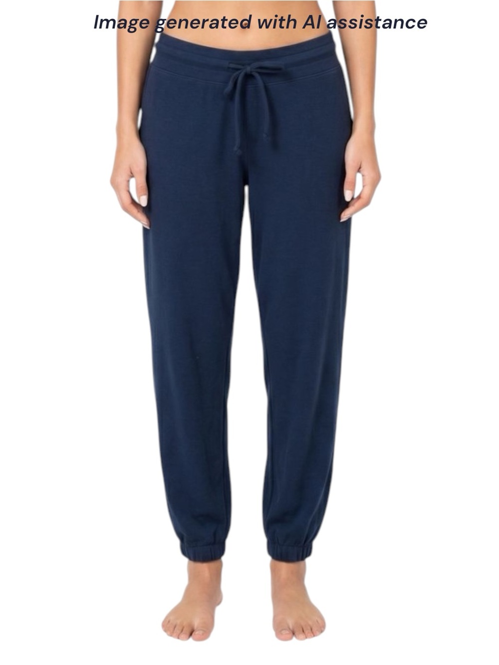 Gilly Hicks M navy baggy waffle joggers